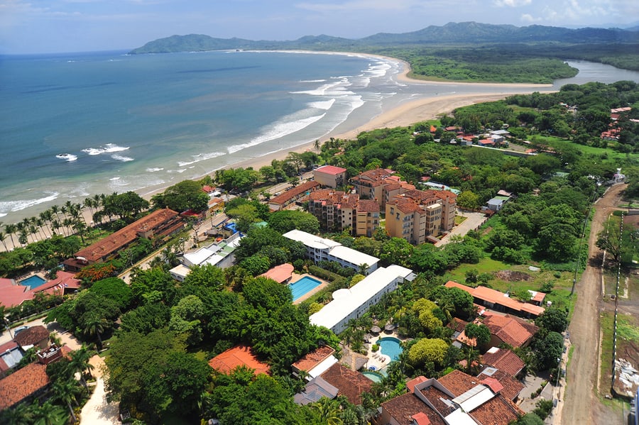 Aerial view of Costa Rica