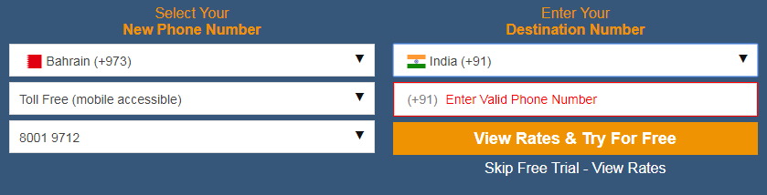 Bahrain to India Call Forwarding