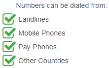 China Phone Numbers can be accessed by the following networks and devices.