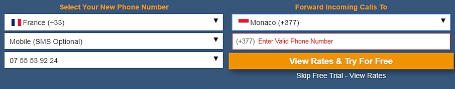 France to Monaco Call Forwarding