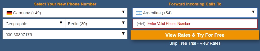 Germany Virtual Number Call Forwarding