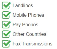 UAE Phone Numbers can be accessed by the following networks and devices.