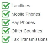 UAE Phone Numbers can be accessed by the following networks and devices.
