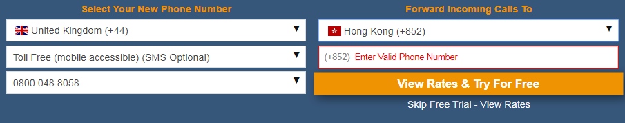 UK Virtual Phone Number Database